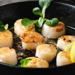 Scallops dish, part of a scallops recipe.